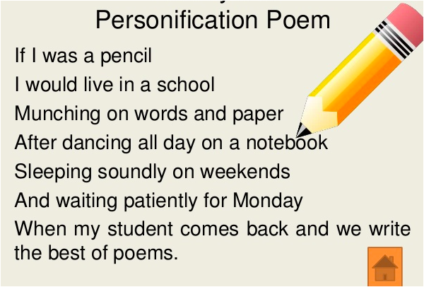 personification examples in poetry